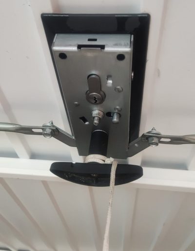 Gate lock installation